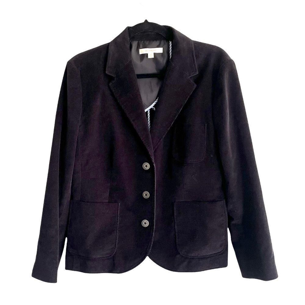 BROOKS BROTHERS Corduroy Blazer Black 12